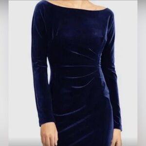 Lauren Ralph Lauren Navy Long Sleeve Dress. Size 14P.